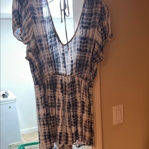 Blue and White Tie-Dye jumper